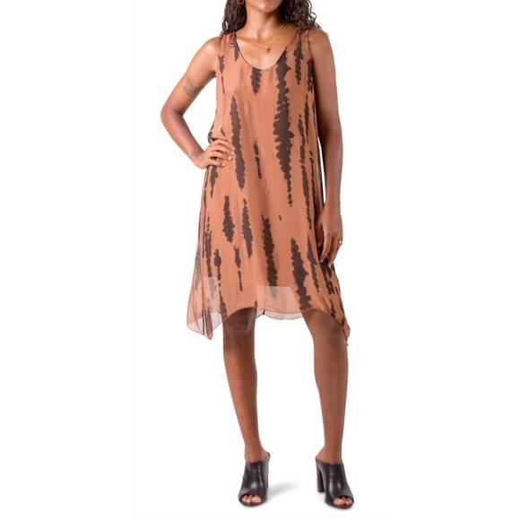 NEW GIGI MODA chiara tie dye dress in rust - Picture 2 of 3
